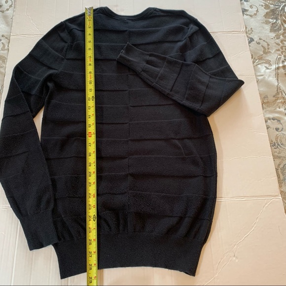 Divided by H&M women’s crew neck black striped tunic sweater, size small. - Picture 8 of 11